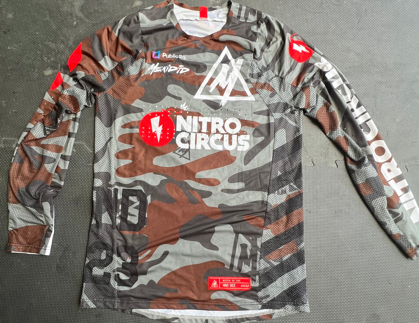 BEAVER CAMO MENDID NITRO CIRCUS JERSEY 20th ANNIVERSARY TOUR